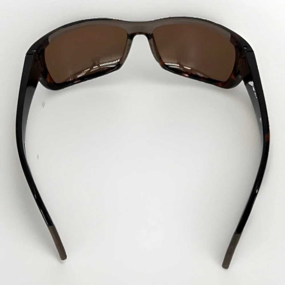 Bollé Guide 11605 Polarized Sunglasses Brown Tortoise Wraparound Frames